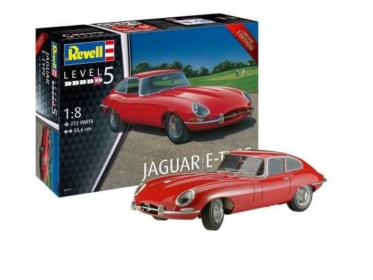 Revell 07717 Jaguar E-Type bilmodellsats 1:8