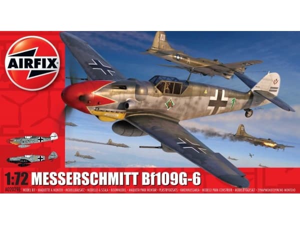 Airfix Pastell modell Messerschmitt BF109G-6 i skala 1/72