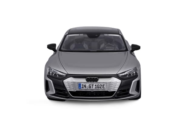 Bburago Audi RS e-tron GT 2022, hopea 1:18 pienoismalliauto, mittakaava 1:18