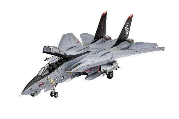 Revell Modellbausatz Flugzeug 1:72 - Grumman F-14D Super Tomcat im Maßstab 1:72, Level 3, originalgetreue Nachbildung mit vielen Details, 03960, 120