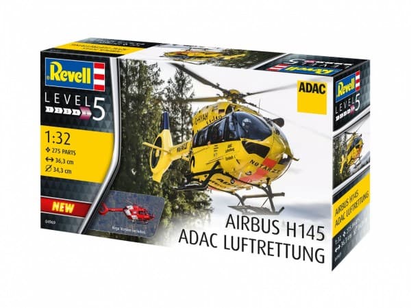 Revell 04969 Airbus H145 ADAC/REGA Luftrettung Helikopter byggesæt 1:32