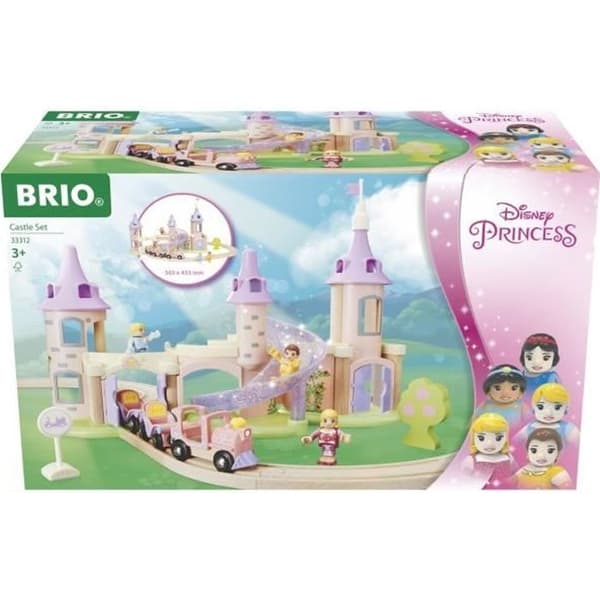 Disney Princess Castle Circuit - BRIO - 18-delat boxset - Trätåg - Från 3 år