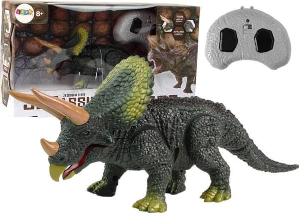 LeanToys Batteridinosaurie Triceratops Fjärrstyrd med ljud