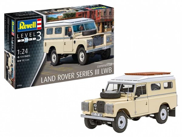 Revell 07056 Land Rover Series III LWB (commercial) Bilmodel byggesæt 1:24