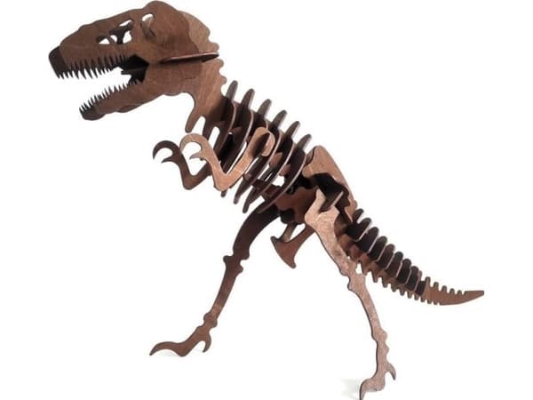 3D-puslespill av tre Skjelett av en t-rex EDUKAMP