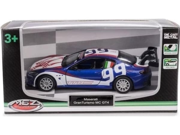 MSZ 1:43 Maserati GranTurismo MC GT4/67355A/sininen