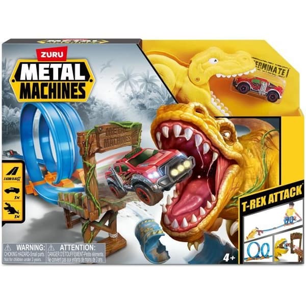 Zuru Double Looping Metal Machines T-Rex Track för barn från 10 år och uppåt - Flerfärgad