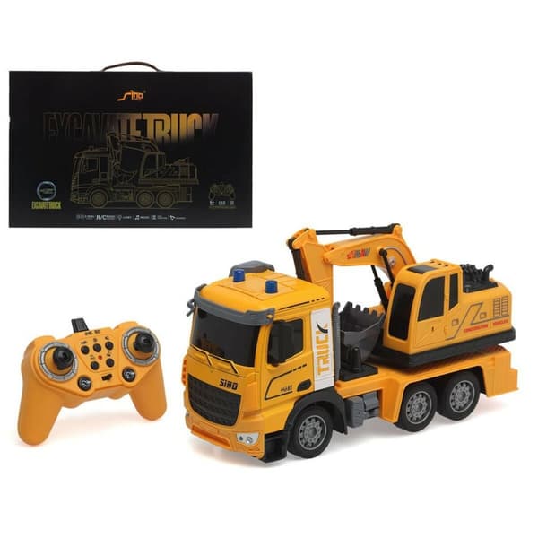 Radiostyret lastbil Excavate Truck Gul
