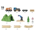 Miniatyrbild 5 av 5: Brio World Freight Transport Circuit - Komplett 19-delat boxset - Tågbana i trä - Ravensburger - Blandat från 3 år -