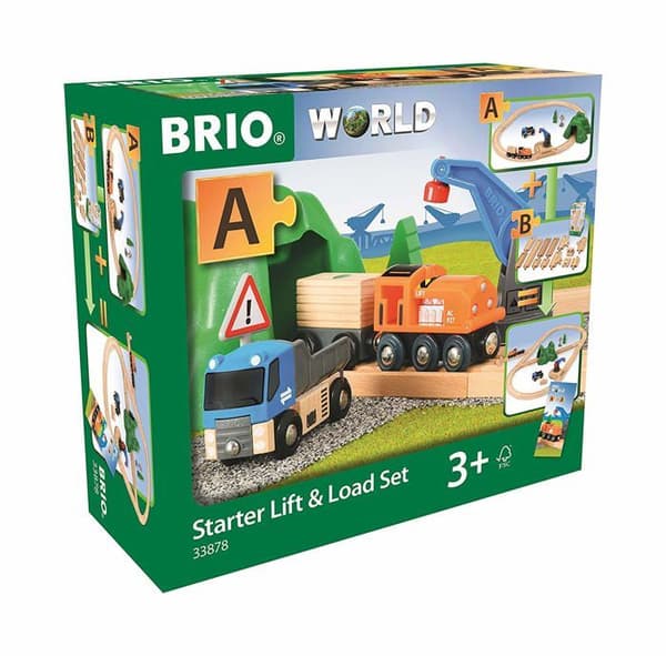 Brio World Freight Transport Circuit - Komplett 19-delat boxset - Tågbana i trä - Ravensburger - Blandat från 3 år -