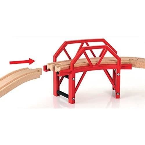 BRIO World Curved Wooden Bridge - Ravensburger - Blandat från 3 år - Flerfärgad