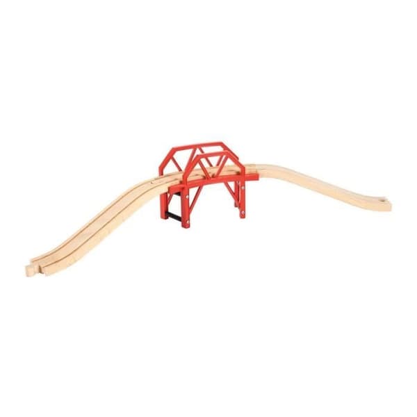 BRIO World Curved Wooden Bridge - Ravensburger - Blandat från 3 år - Flerfärgad