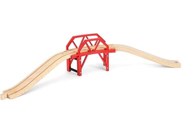 BRIO World Curved Wooden Bridge - Ravensburger - Blandat från 3 år - Flerfärgad