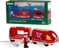 Miniatyrbild 2 av 4: BRIO Uppladdningsbart resetåg - Tågbana i trä - Ravensburger - Röd - Blandat från 3 år