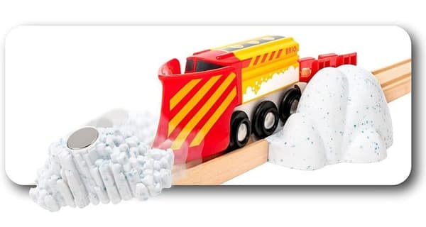 BRIO Snöplogståg - Tillbehör Tågbana i trä - Blandat från 3 år