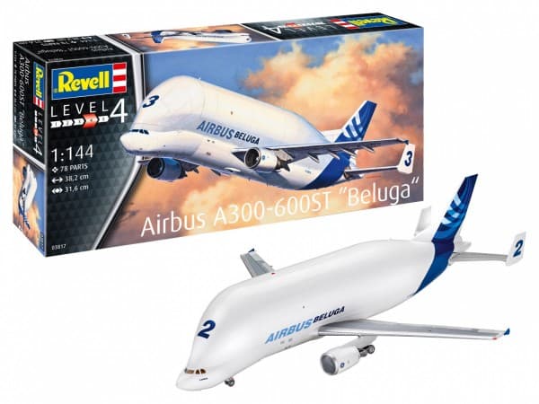Revell 03817 Airbus A300-600ST Beluga lentokonemallisarja 1:144