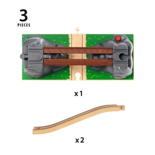 BRIO - Katastrofbron - Tågbana i trä - Ravensburger - Blandat från 3 år