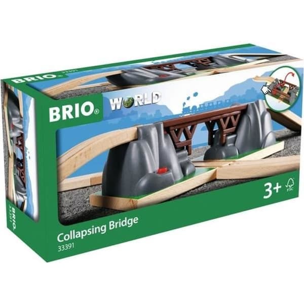 BRIO - Katastrofbron - Tågbana i trä - Ravensburger - Blandat från 3 år