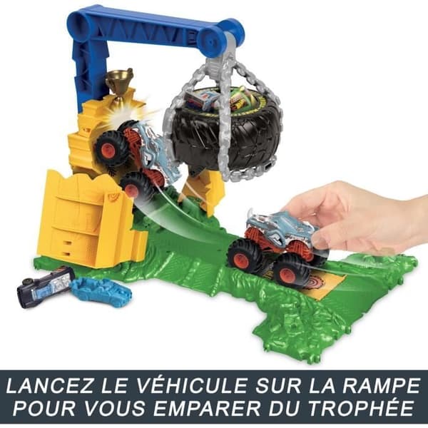 Hot Wheels-Monster Trucks Arena Smashers Challenge Laddar Rhinomite HTP18