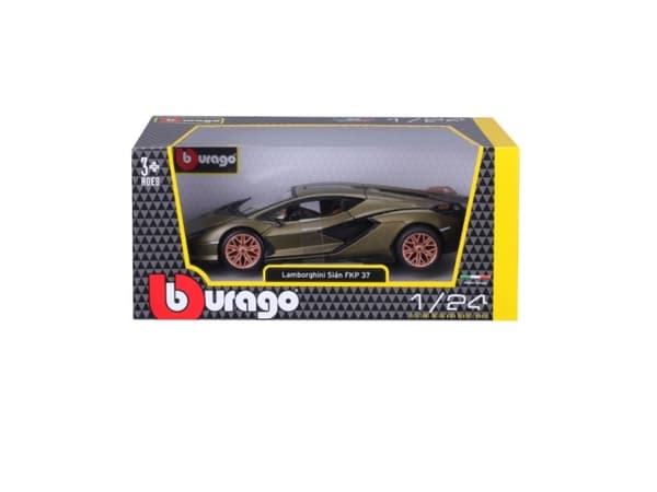 BBURAGO 18-21099, Superbil, Montert på forhånd, 1:24, Lamborghini Sian FKP 37, Metall, Plast, 3 år