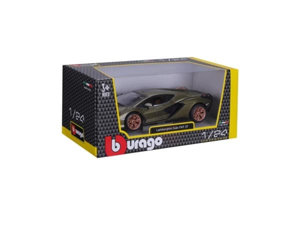 BBURAGO 18-21099, Superbil, Montert på forhånd, 1:24, Lamborghini Sian FKP 37, Metall, Plast, 3 år
