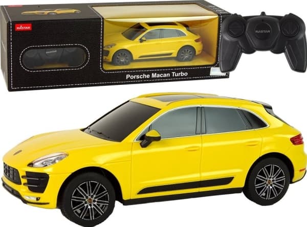 Rastar Auto R/C Porsche Macan Turbo 1:24 Rastar Żółty Rastar Żółty (Rastar Auto)
