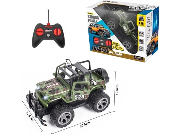 Off-road car on the radio