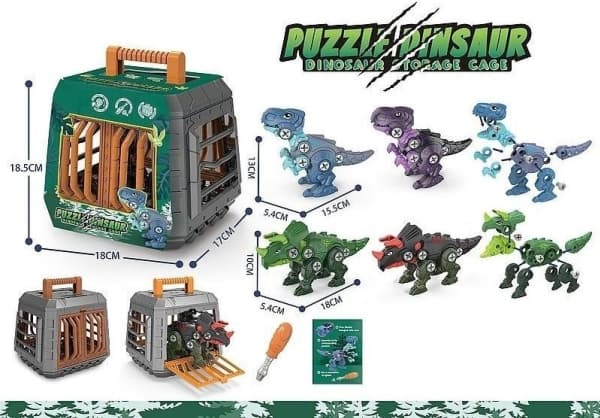 Skrutrekker dinosaur MIX