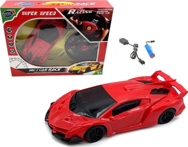 Sports car on the radio