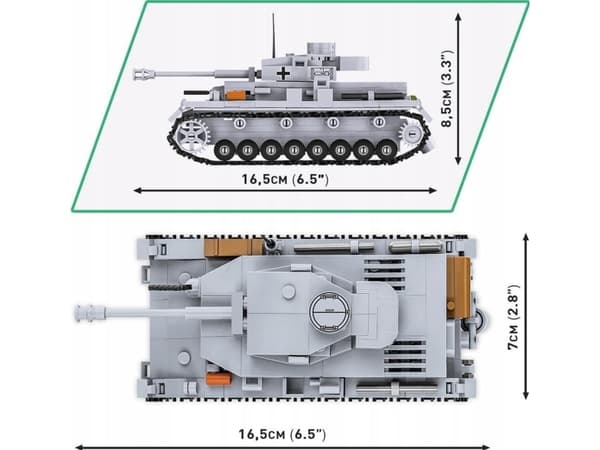 Cobi COBI 2714 Historical Collection WWII Czołg Panzer IV Ausf. D 320 klocków
