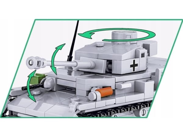 Cobi COBI 2714 Historical Collection WWII Czołg Panzer IV Ausf. D 320 klocków