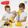Miniatyrbillede 2 af 8: Bygningskøretøjer Colorbaby 31 x 41 x 9,5 cm (4 enheder) 3 Dele