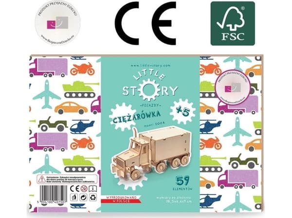 Little-Story Little Story trepuslespill 3D-modell - lastebil