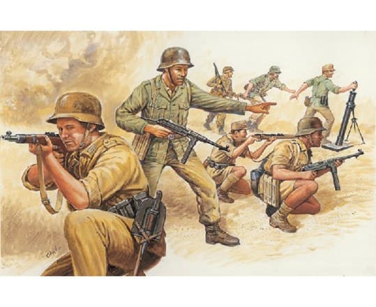 1:72 Toinen maailmansota - SAKSAN AFRIKAJOUKKO Multifärg