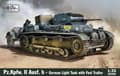 Miniatyrbild 2 av 2: Ibg Model plast pz.kpfw. ii version b tysk lätt stridsvagn med bränsletrailer
