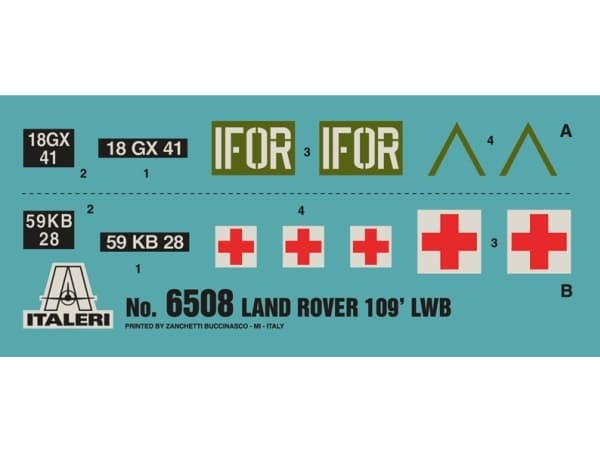 Italeri Land Rover 109’ LWB, Military car model, Kokoamispakkaus, 1:35, Land Rover 109’ LWB, Ei sukupuolirajoitusta, Muovi