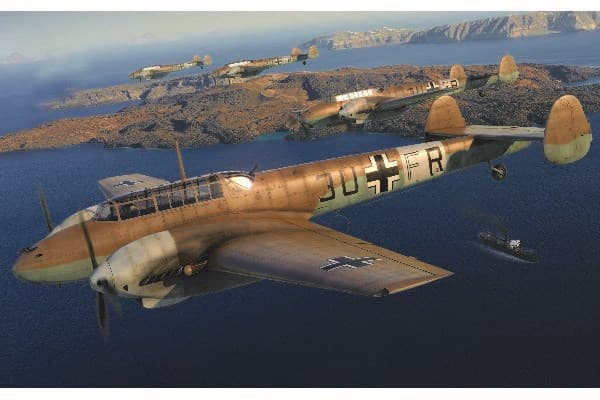 Airfix muovimalli Messerschmitt Bf 110E/E-2 Trop mittakaavassa 1/72