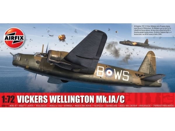 Airfix Model do sklejania Vickers Wellington Mk.IA/C 1/72