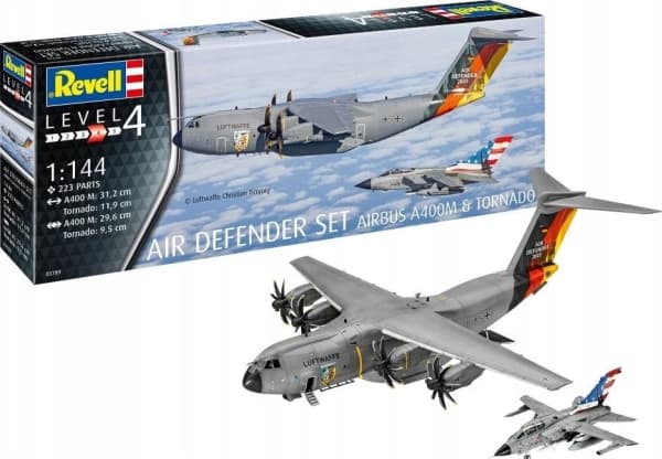 „Revell“ – „Air Defender 2023 A400M Atlas + Tornado IDS“, 1/144, 03789