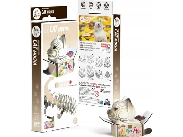 Teka Siamesisk Mocca Eugy Katt 3D Eco Pussel