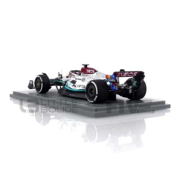Samlarbil i miniatyr - SPARK 1/43 - MERCEDES-AMG W13 E Performance - Miami GP 2022 - Svart / Grå / Grön - S8537