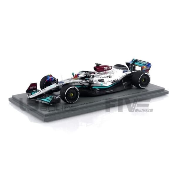Samlarbil i miniatyr - SPARK 1/43 - MERCEDES-AMG W13 E Performance - Miami GP 2022 - Svart / Grå / Grön - S8537