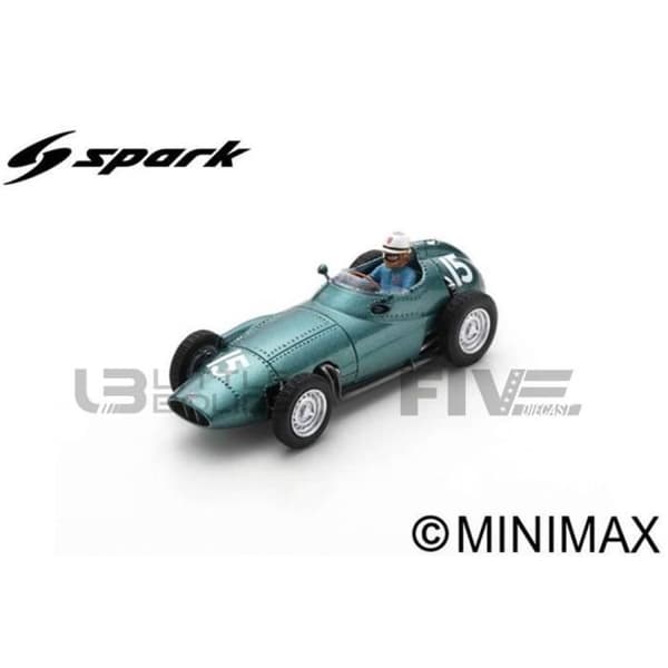 Samlarbil i miniatyr - SPARK 1/43 - BRM P25 - Holländsk GP 1958 - Grön - S5731