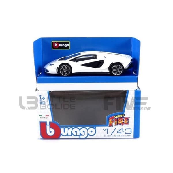 Samlarbil i miniatyr - BBURAGO 1/43 - LAMBORGHINI Countach LPI 800-4 - Vit - 30459W