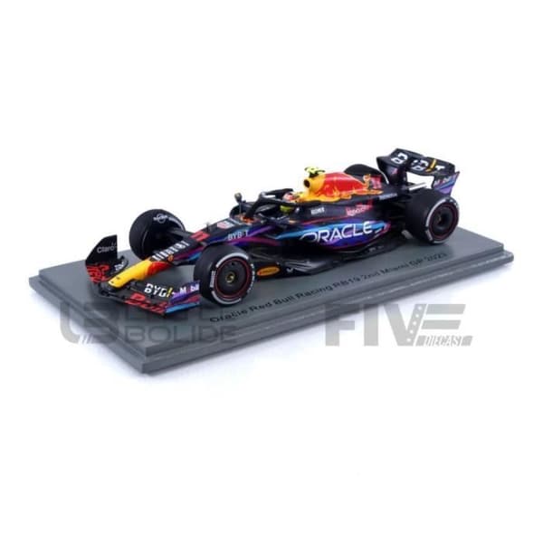 Miniatyrbil - SPARK - RED BULL RB19 - Miami GP 2023 - 1/43 - Blå/Röd/Gul