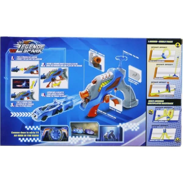 THE LEGEND OF SPARK - Turbo Reactor Launcher + Spark Vehicle - Super Speed Launch 29km / h - Batterifri drift - 5 år +