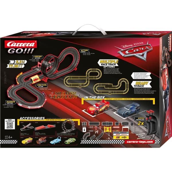 Carrera Go Circuit!!! - CARRERA - Disney Cars - Belysta bilar - 1:43