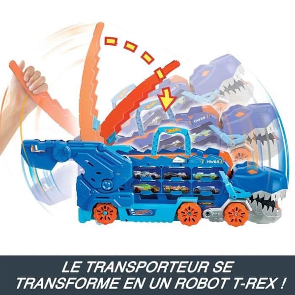 Méga Transportör T-rex Suprême - Hot Wheels Dinosaurie Mattel HNG50