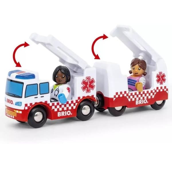 BRIO Ljud och lätt ambulansbil-7312350360356-Från 3 år