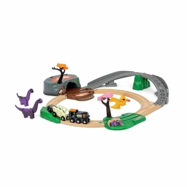 Tog med kredsløb Brio Aventure Dinosaure